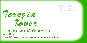 terezia kover business card